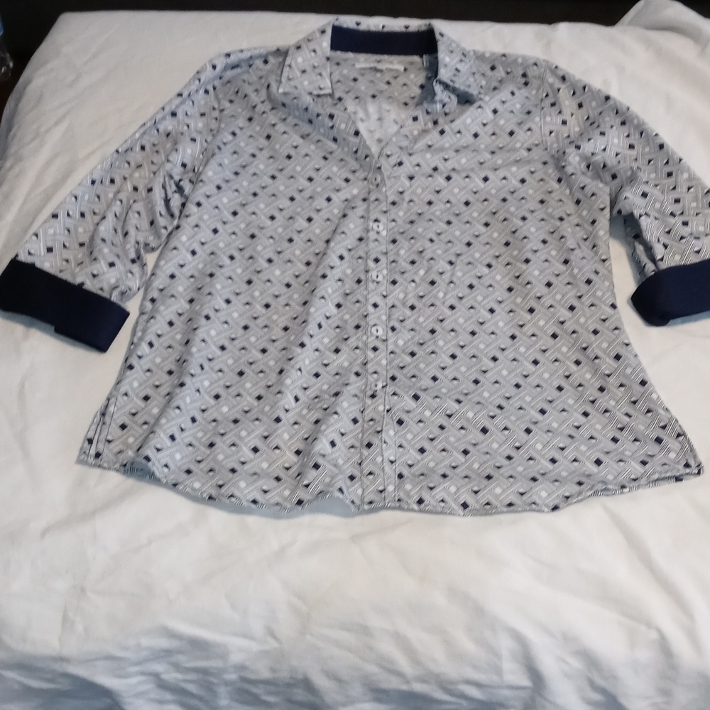 Foxcroft wrinkle free womens button down top